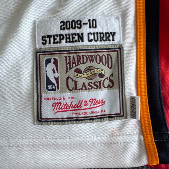 Authentic Mitchell & Ness NBA Golden State Warriors Steph Curry 09 Jersey Sz 2XL - Picture 5 of 14
